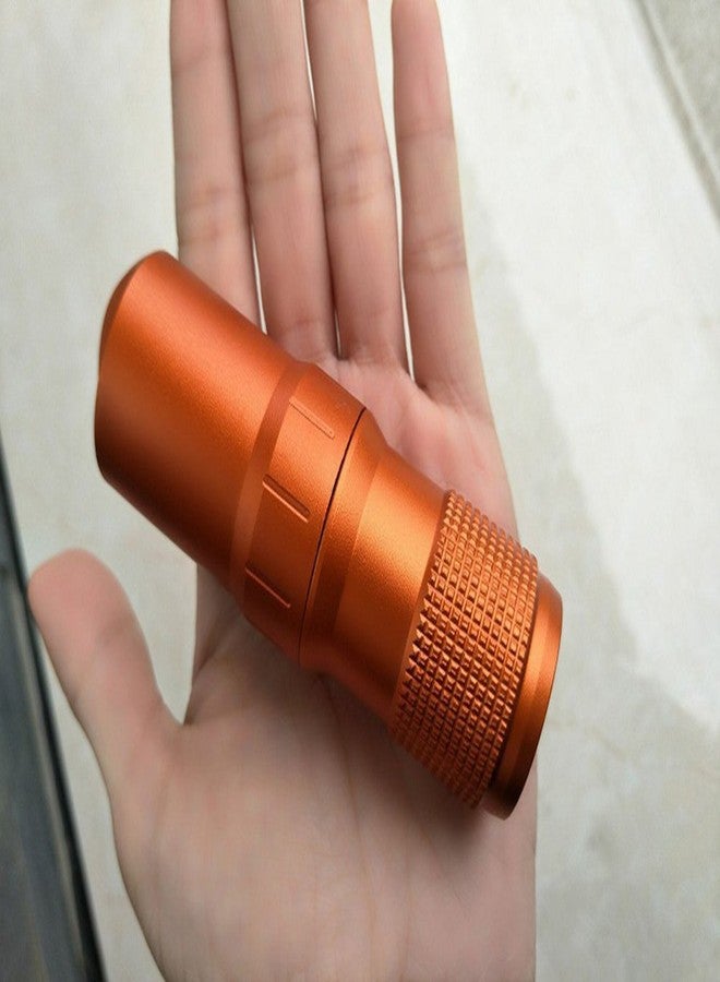 EKLOEN Waterproof EDC Capsule Tube, Portable Survival Pill Container Outdoor Capsule Seal Bottle Holder Case EDC Emergency Tool(Orange) - Image 1